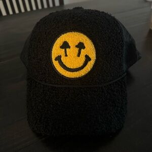 Brand new Happy Caps fur trucker hat